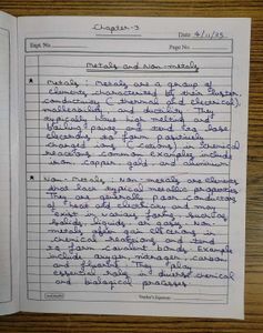 CBSE Class 10 Chemistry Handwritten Notes All Chap