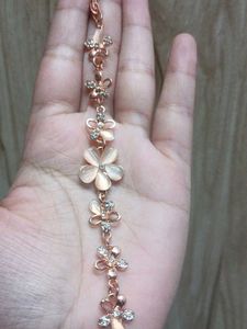 Rose Gold Floral Bracelet