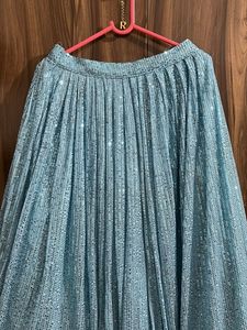 Designer Blue Sequined Lehenga Choli
