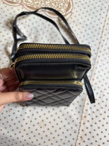 Quilted Crossbody Sling Bag