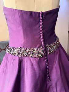 Stunning Purple Tiered Gown