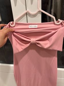 pink bow dress(xs)