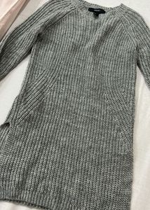 Forever 21 Gray Knit Sweater Dress