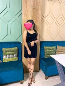 Sparkling Sequin Black Bodycone