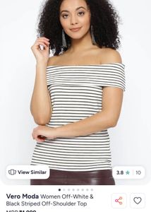 Vero Moda Off-Shoulder Striped Top