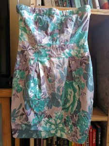 Floral Strapless Mini Dress