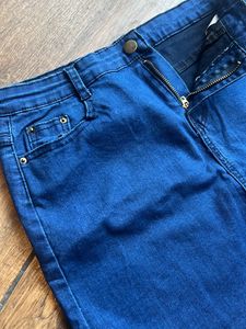 Denim Short Skirt - New Waist 28 inches