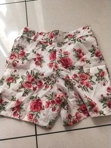 Flower Print Short