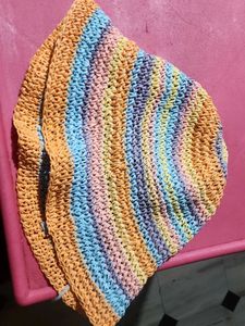 Colorful Woven Sun (beach Hat)