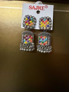 Vibrant Multicolor Jhumka Earrings