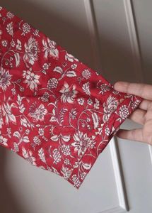 Unused Pure Cotton Gottapatti work kurti