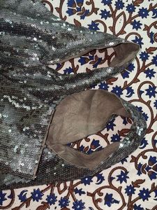 Sparkling Sequin Tote Bag with 'YES'