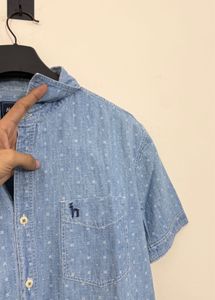 Men's Hazzys Blue Slim Fit Shirt