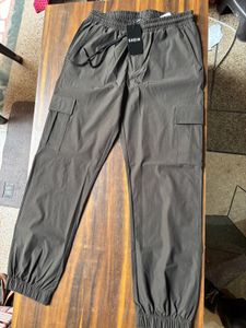 Gray Casual Pants