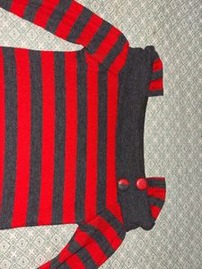 Striped Long Sleeve Tunic Top