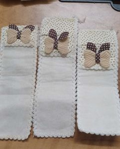 Fabric remote Covers with Bow Accents