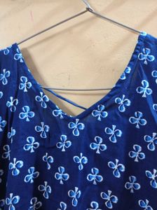 Boho Blue Printed Kurta / Top