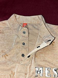Boys Peach Printed T-Shirt and Denim Shorts Set