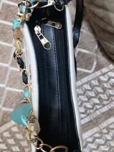 Chic White Top Handle Bag