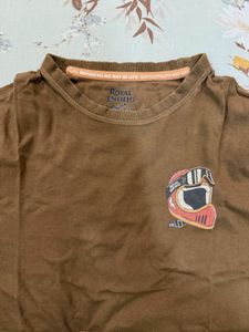 Brown Graphic T-Shirt