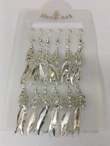 6 earrings combo set Silver Tassel Earring