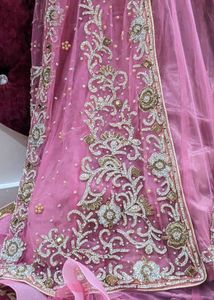 Stunning Pink Embellished Wedding Dress