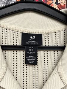Cream H&amp;M Knit Polo Shirt