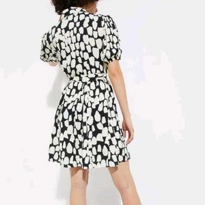 Patterned Mini Dress with Belt