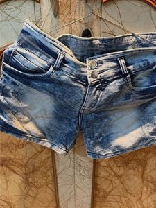 Distressed Denim Shorts
