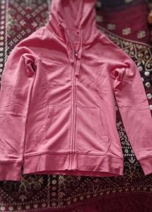Pink Zip-Up Hoodie