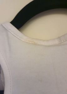 Cute White-Blue Tank Top