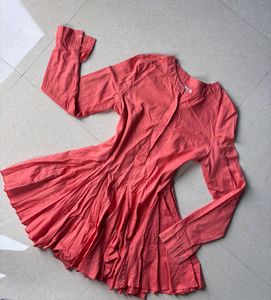🌺Chic Coral Flared dresses