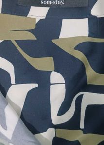 Stylish Abstract Print Button-Up Shirt
