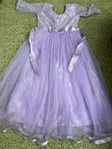 Elegant Lavender Party Dress