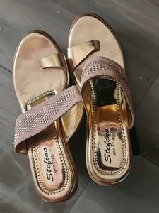 Elegant Stefino Gold Heels