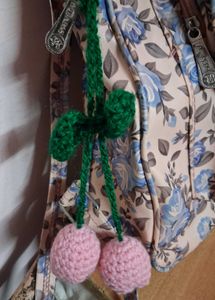 tulip keychain with Cherry Charm
