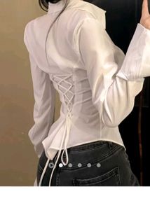 Chic White Button-Up Shirt
