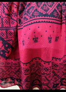Y2K Off-Shoulder Printed Top