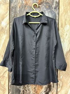 Classic Black Collared Shirt