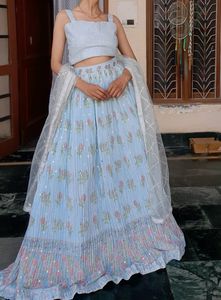 2999 Pista Color Lehenga Choli Set