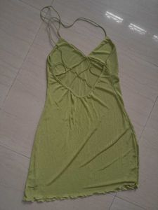 Lime Green Slip Dress