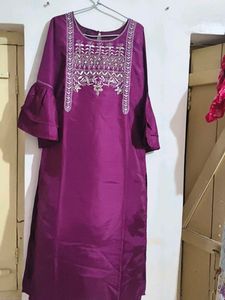 Elegant Purple Kurta set two piece