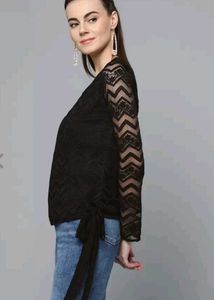 Black Lace Top