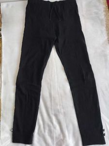 Black Button Detail Leggings