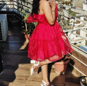 off shoulder net fit &amp; flare above knee