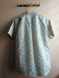 Pastel Green Tree Printed Shirt