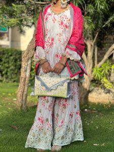 Handmade luxury Floral Clutch Bag