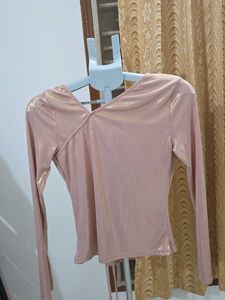 Sparkly Pink Long Sleeve Top