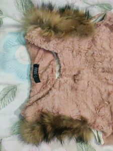 Pink Faux Fur Vest