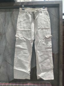 BRANDED Cream Cargo Jeans